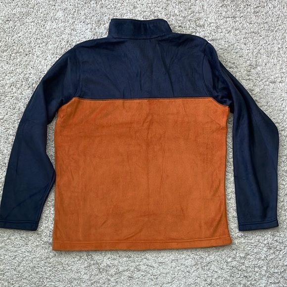 NWT Mens Columbia Steens Mountain Half Snap Warm Copper/Black Fleece Jacket Sz M - Picture 9 of 11